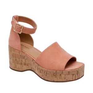 Lisa Vicky Women's Wedges Pink Espadrille